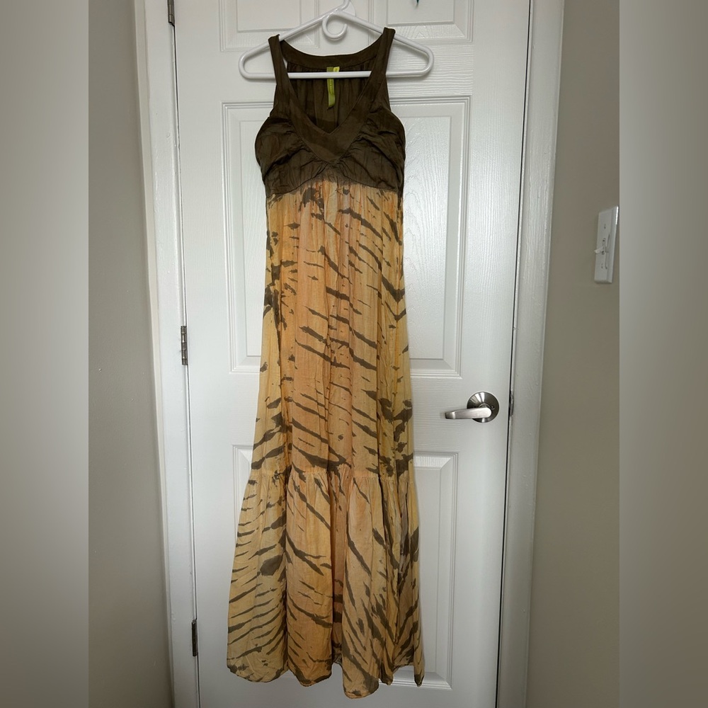 Green Dragon Tie Dye Dress